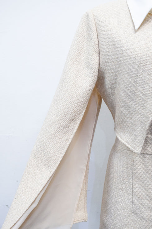 シアードッキングバックルツイードコンビネゾン