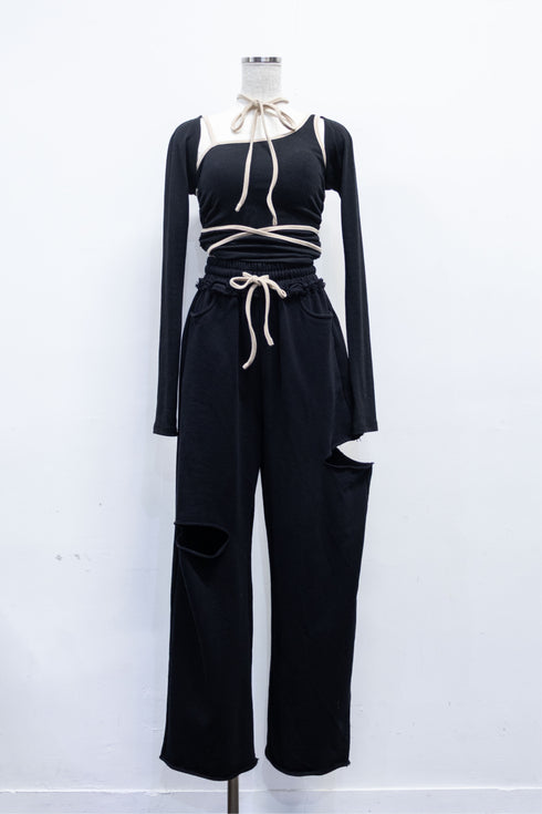 バイカラーストリング3ピースセットアップ