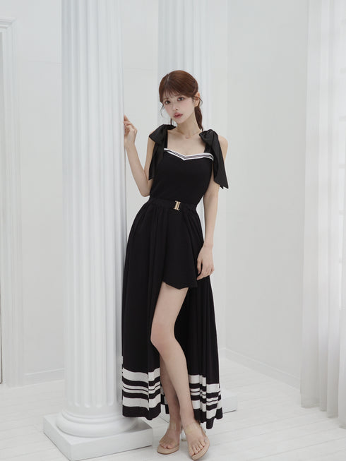 2-way two-tone knit set