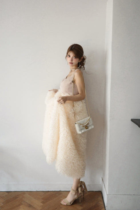 チュールビスチェワンピース(BEIGE)