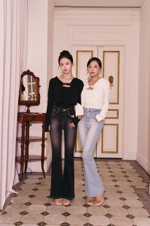 桃尻フレアデニム