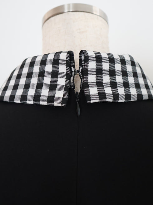 ギンガムドッキングAラインワンピース