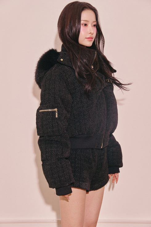 ベロアツイードショートパンツ