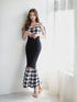 Gingham Check String Core Dress