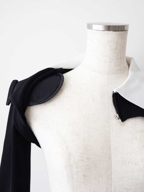 Back open houndstooth ensemble