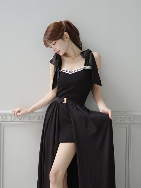 2-way two-tone knit set