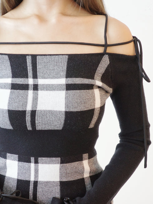 String core mini dress