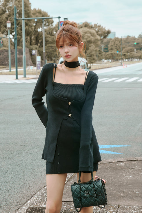 バックルニットアンサンブル