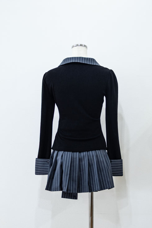 ピンストライププレッピーセットアップ