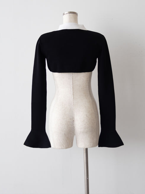 Back open houndstooth ensemble