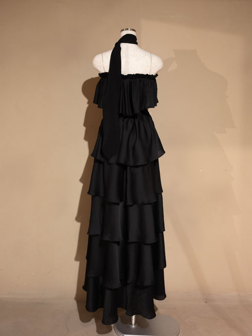 ティアードビジューロングワンピース