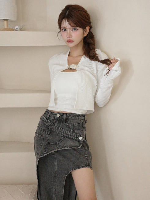 ベルテッドフーディートップス