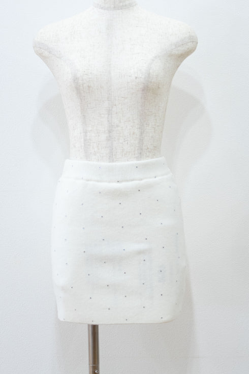 ビジューファーカーディガンセットアップ