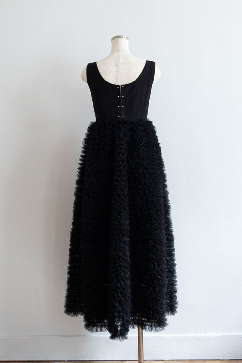 チュールビスチェワンピース(BLACK)