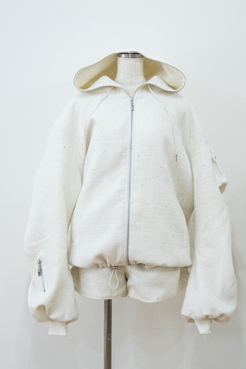 パデットツイードカーゴセットアップ