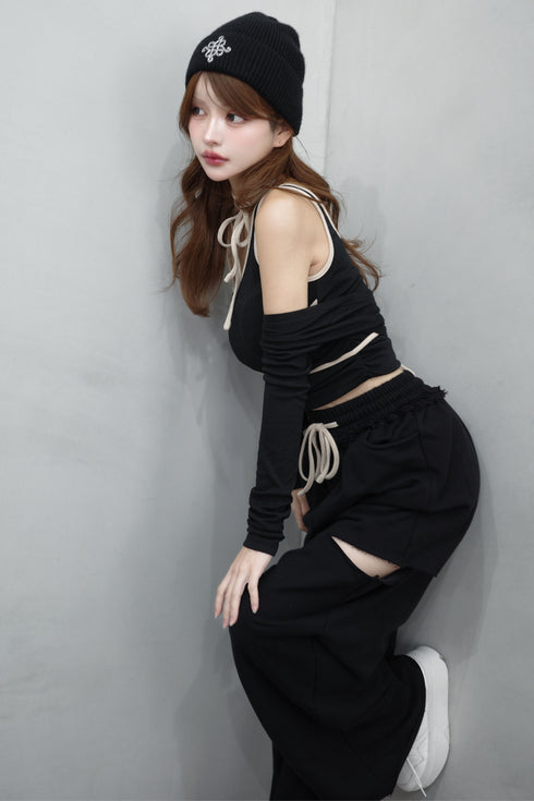 バイカラーストリング3ピースセットアップ