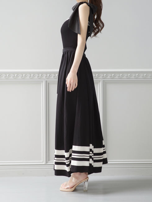 2-way two-tone knit set