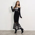 String core plaid dress