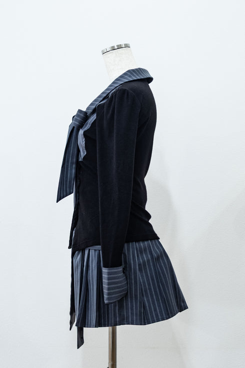 ピンストライププレッピーセットアップ