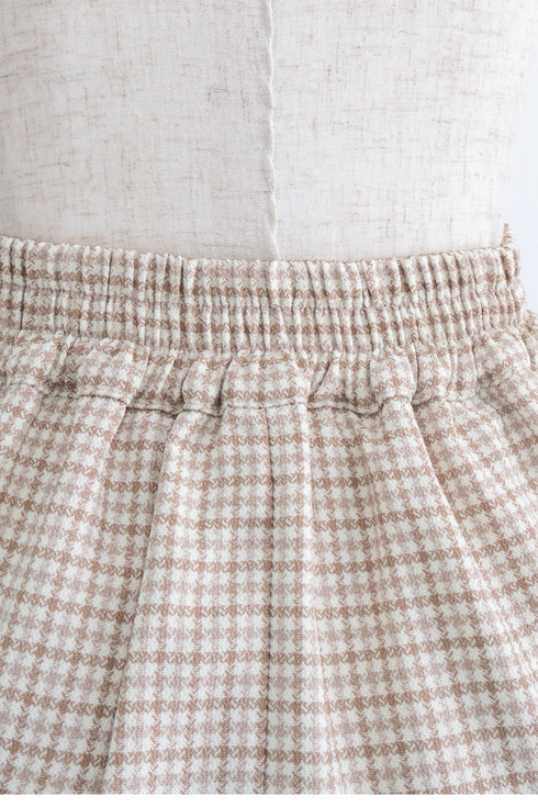 ハウンドチェックコルセットセットアップ