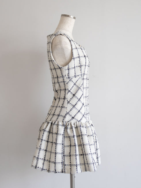 Étoile Check tweed ワンピース