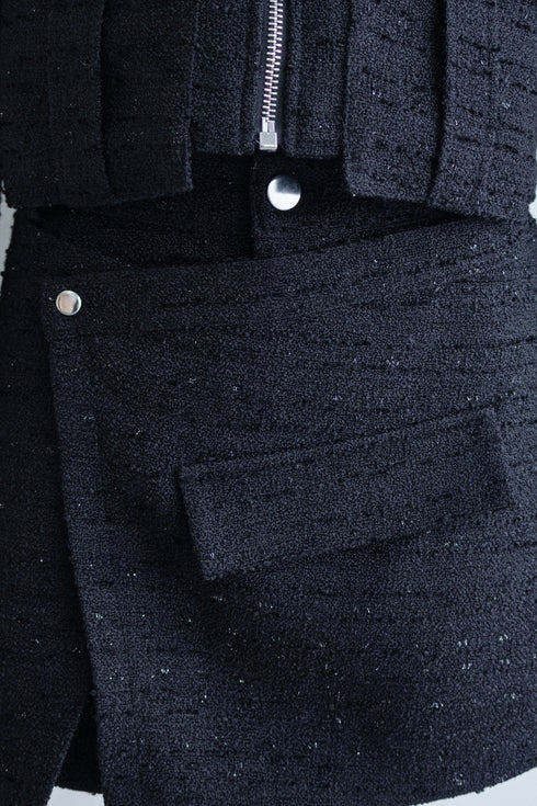 ステラツイードジップジャケットセットアップ