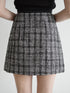 Aラインミックスツイードジップスカート