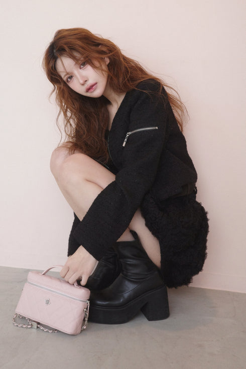 ステラツイードジップジャケットセットアップ