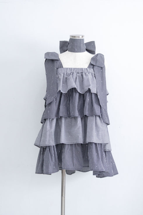 2wayシャツティアードワンピース