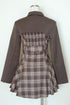 チェック柄バックルジャケットアンサンブル