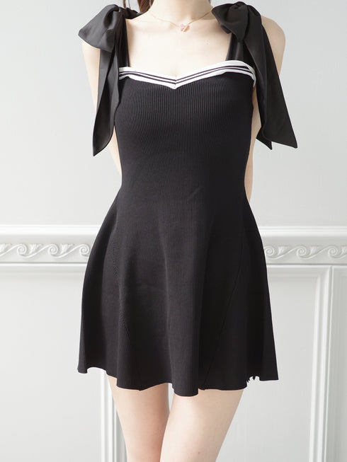 2-way two-tone knit set