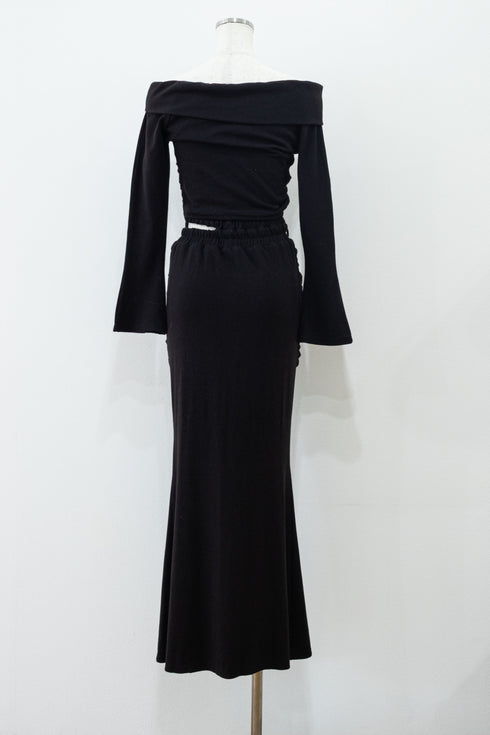 ドロストオフショルスウェットセットアップ