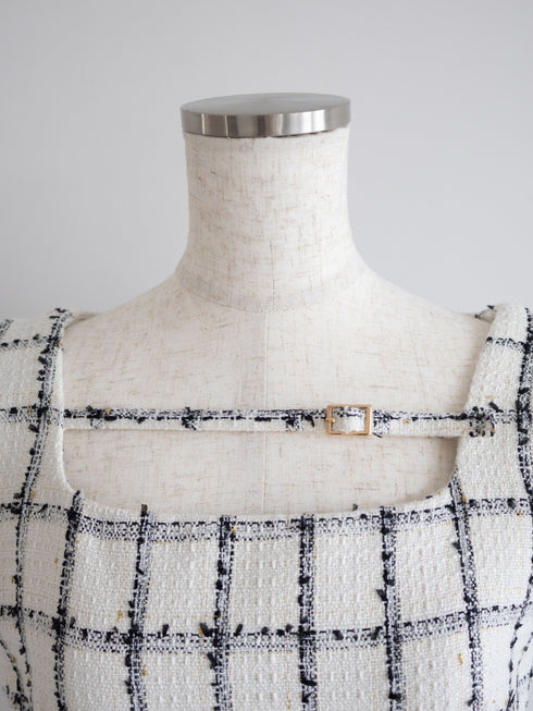 Étoile Check tweed ワンピース
