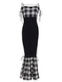 Gingham Check String Core Dress