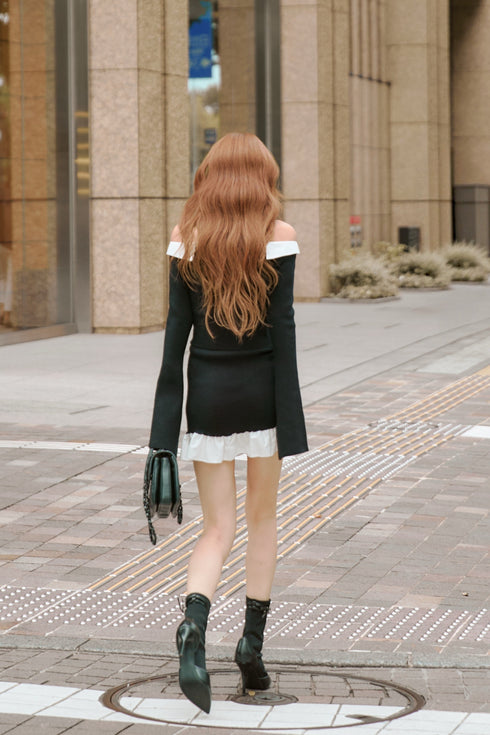 シャツドッキングベアニットアンサンブル