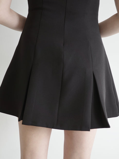 ギンガムドッキングAラインワンピース