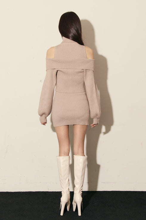 ガーターニットアンサンブル