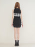 2-way gingham knit mini dress