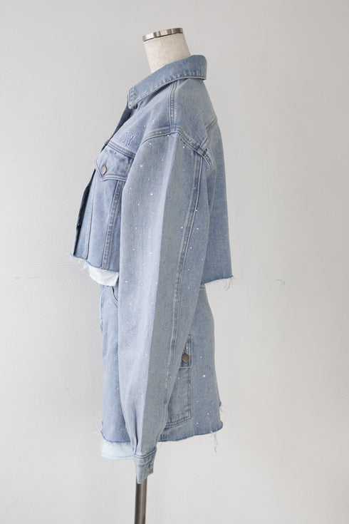 ビジューデニムセットアップ