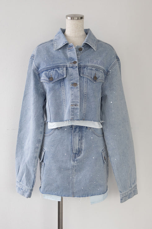 ビジューデニムセットアップ