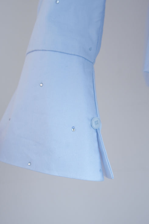 ビジューバルーンシャツアンサンブル