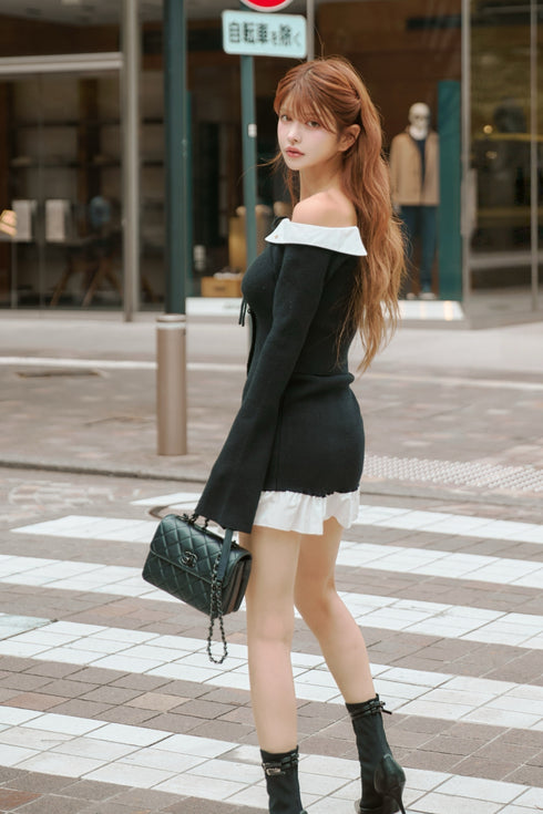 シャツドッキングベアニットアンサンブル