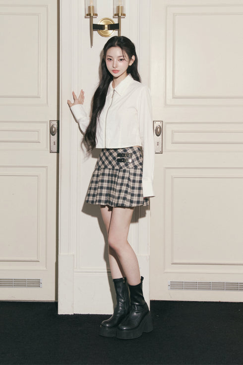 ショートジップアップシャツ