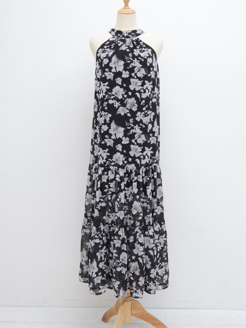 ホルターネックフレグランスマキシワンピース