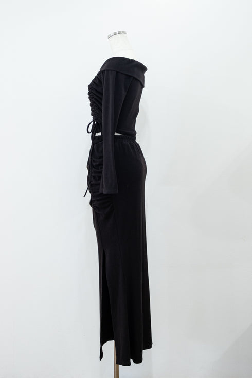 ドロストオフショルスウェットセットアップ