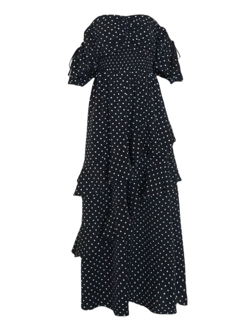 ランダムドットティアードマーメイドワンピース