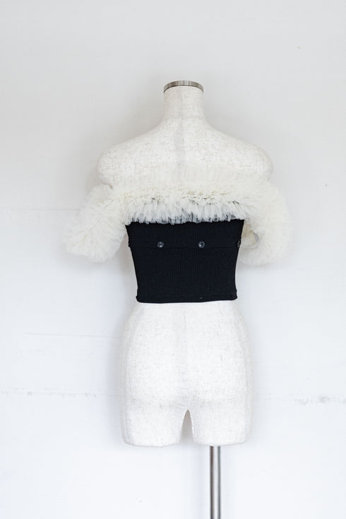 2wayチュールニットワンピース