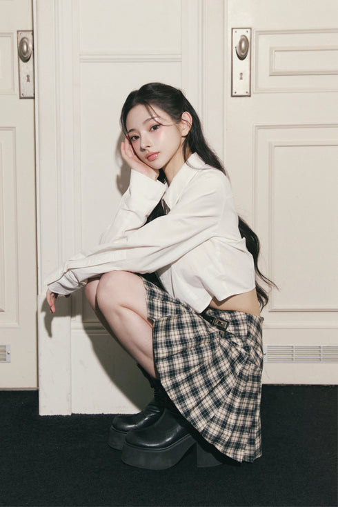 ショートジップアップシャツ