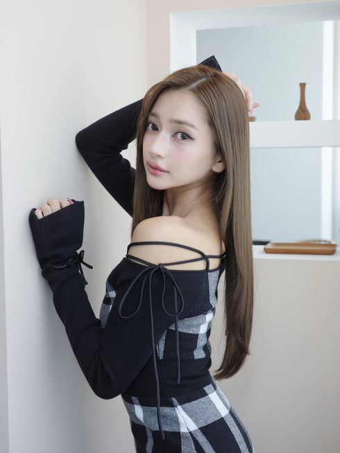 String core mini dress