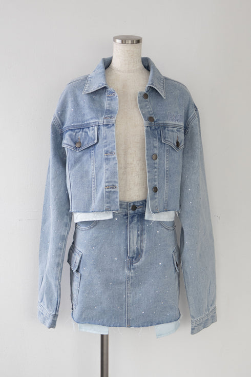 ビジューデニムセットアップ